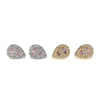 Teardrop Baguette Stud Earrings