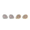 Teardrop Baguette Stud Earrings