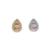 Teardrop Baguette Stud Earrings
