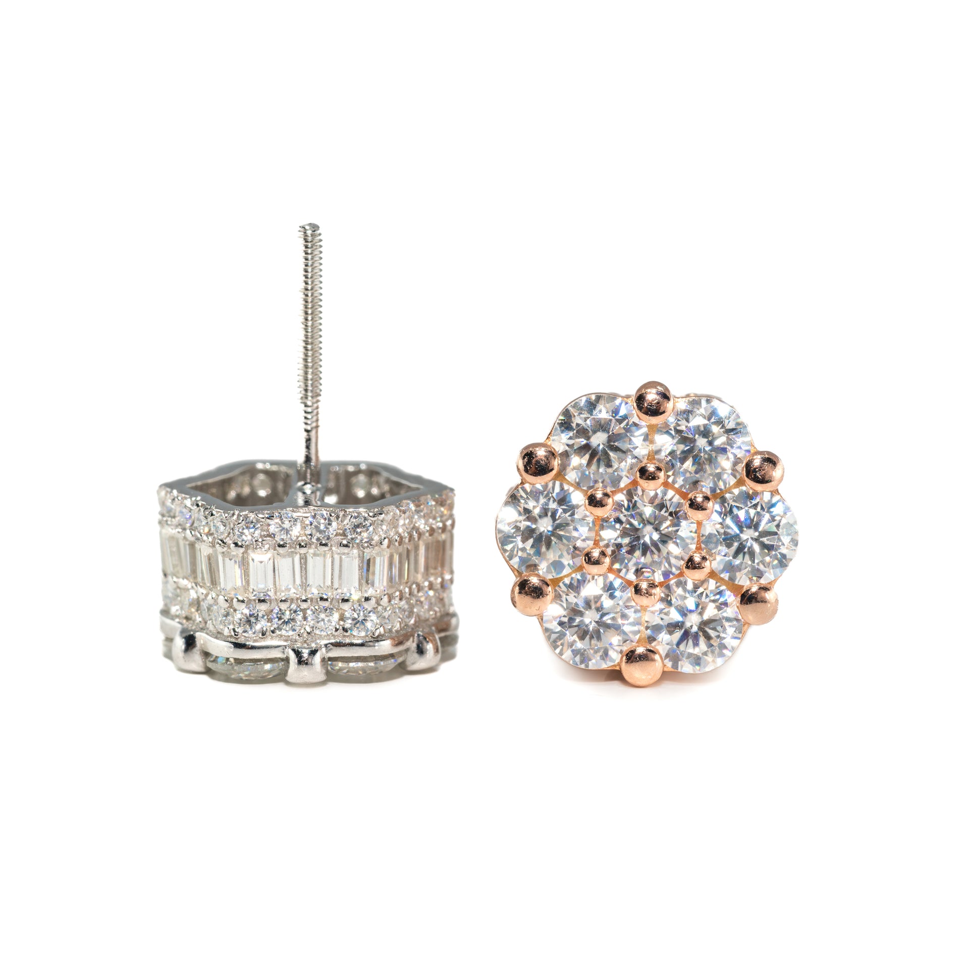Flower Cluster Stud Earrings