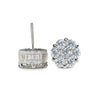 Flower Cluster Stud Earrings