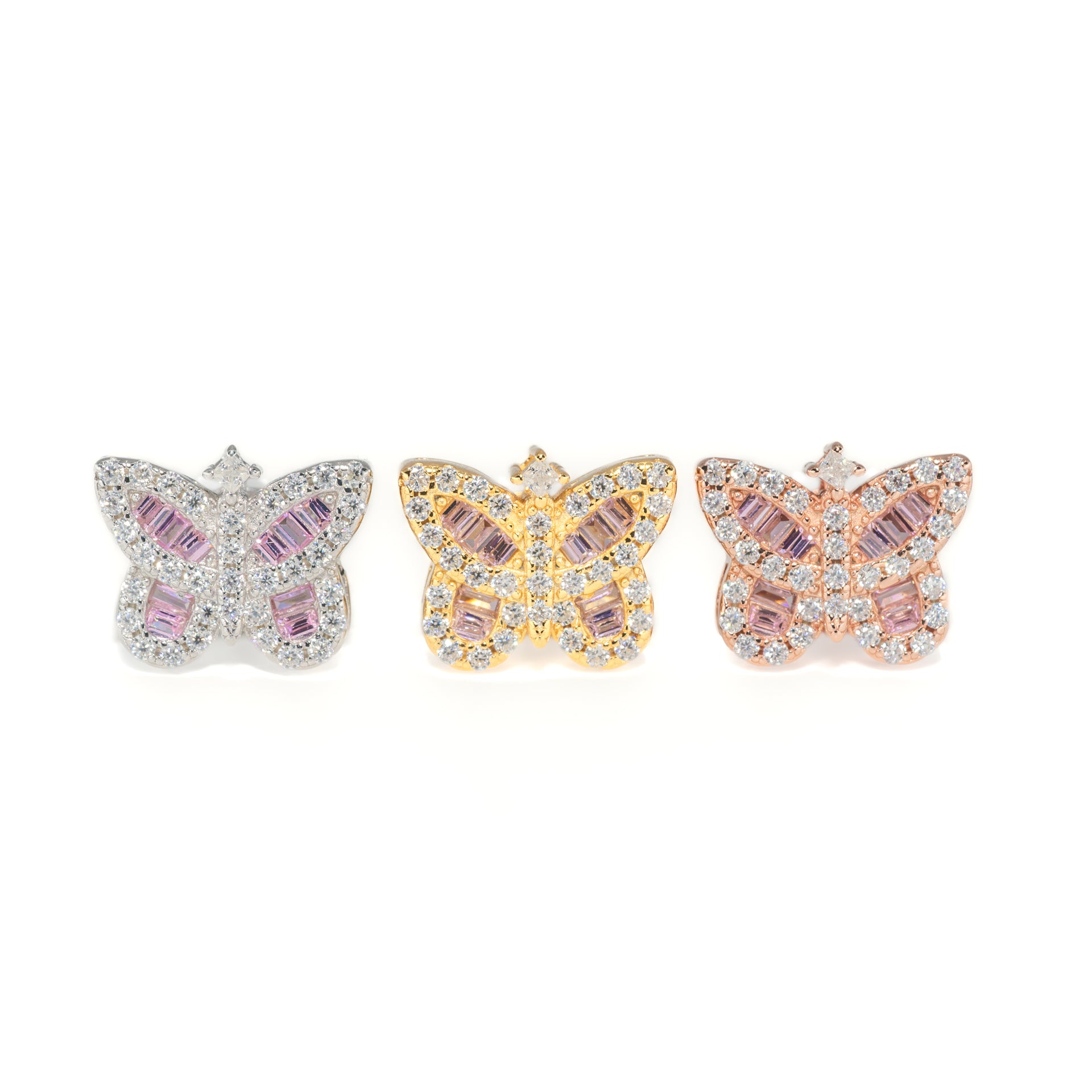 Butterfly Baguette Earrings