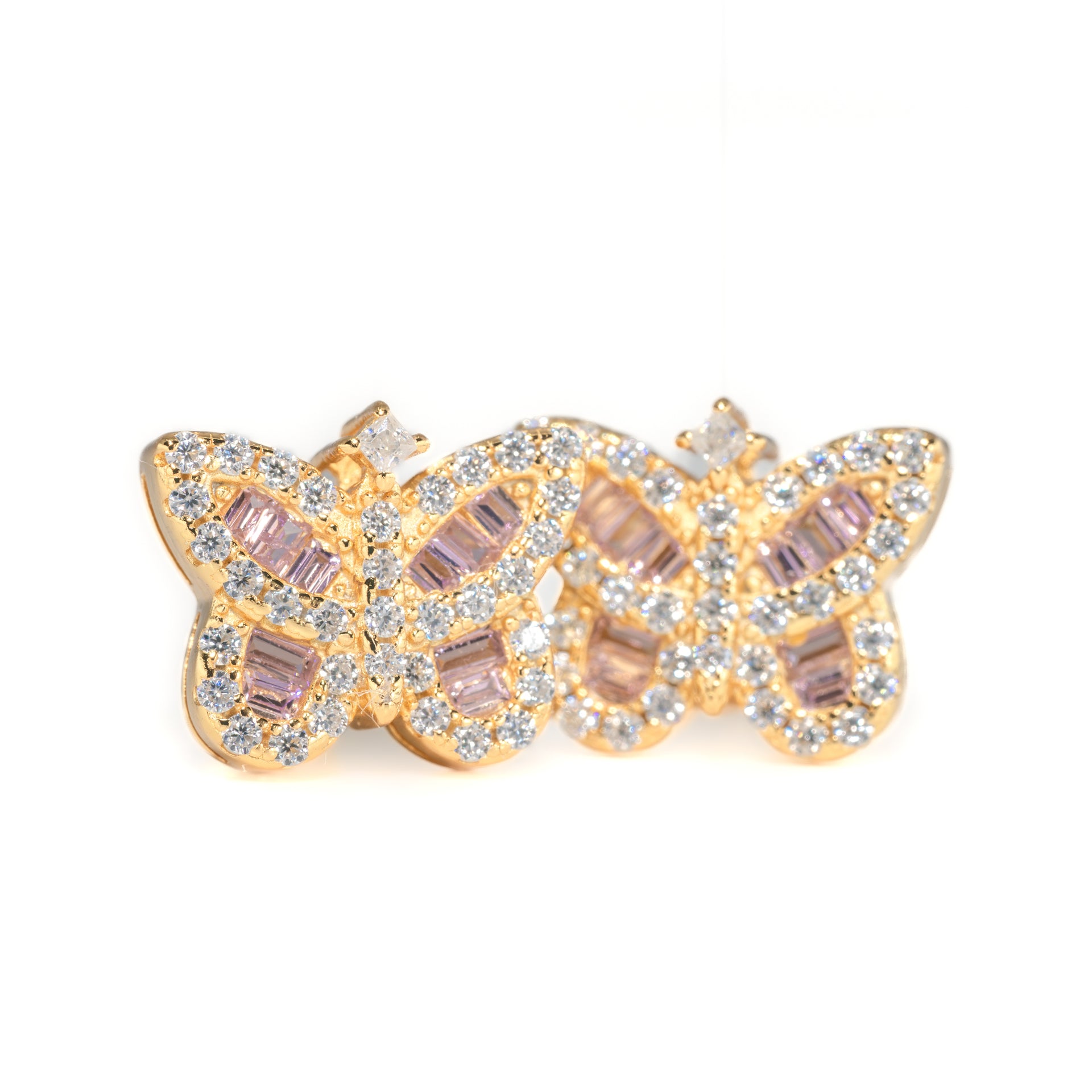 Butterfly Baguette Earrings