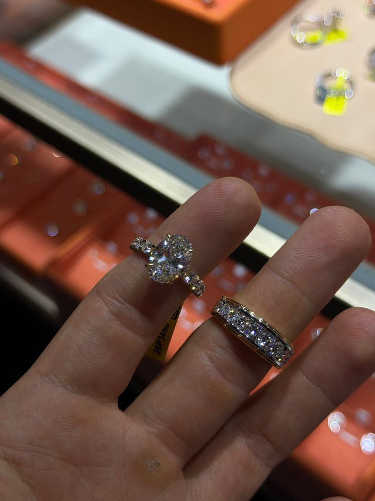 His & Hers Diamond Ring Set IGI DIAMOND