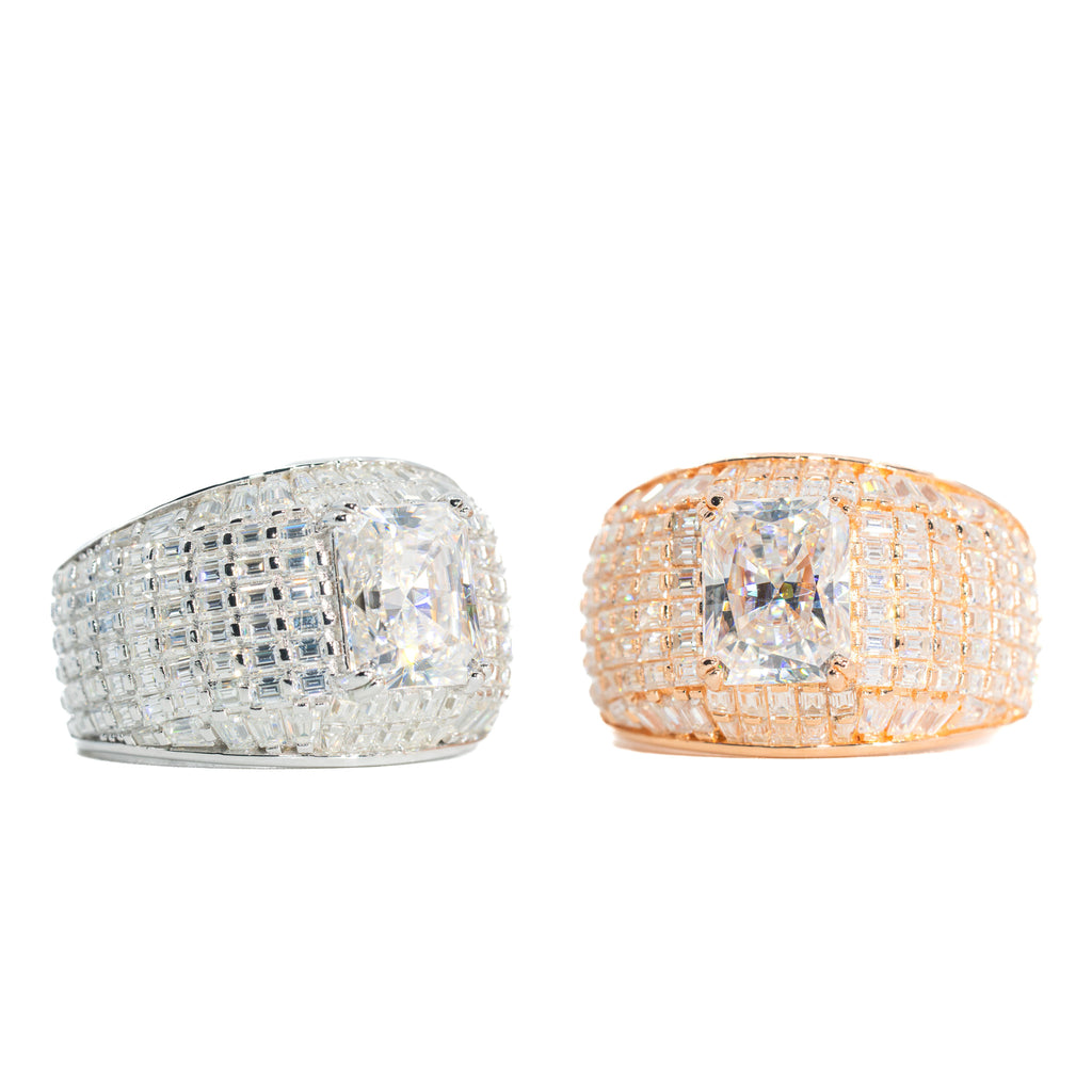 Iced Presidential Baguette Ring