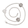 Rose & Heart Tennis Necklace