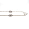 Rose & Heart Tennis Necklace