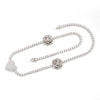 Rose & Heart Tennis Necklace