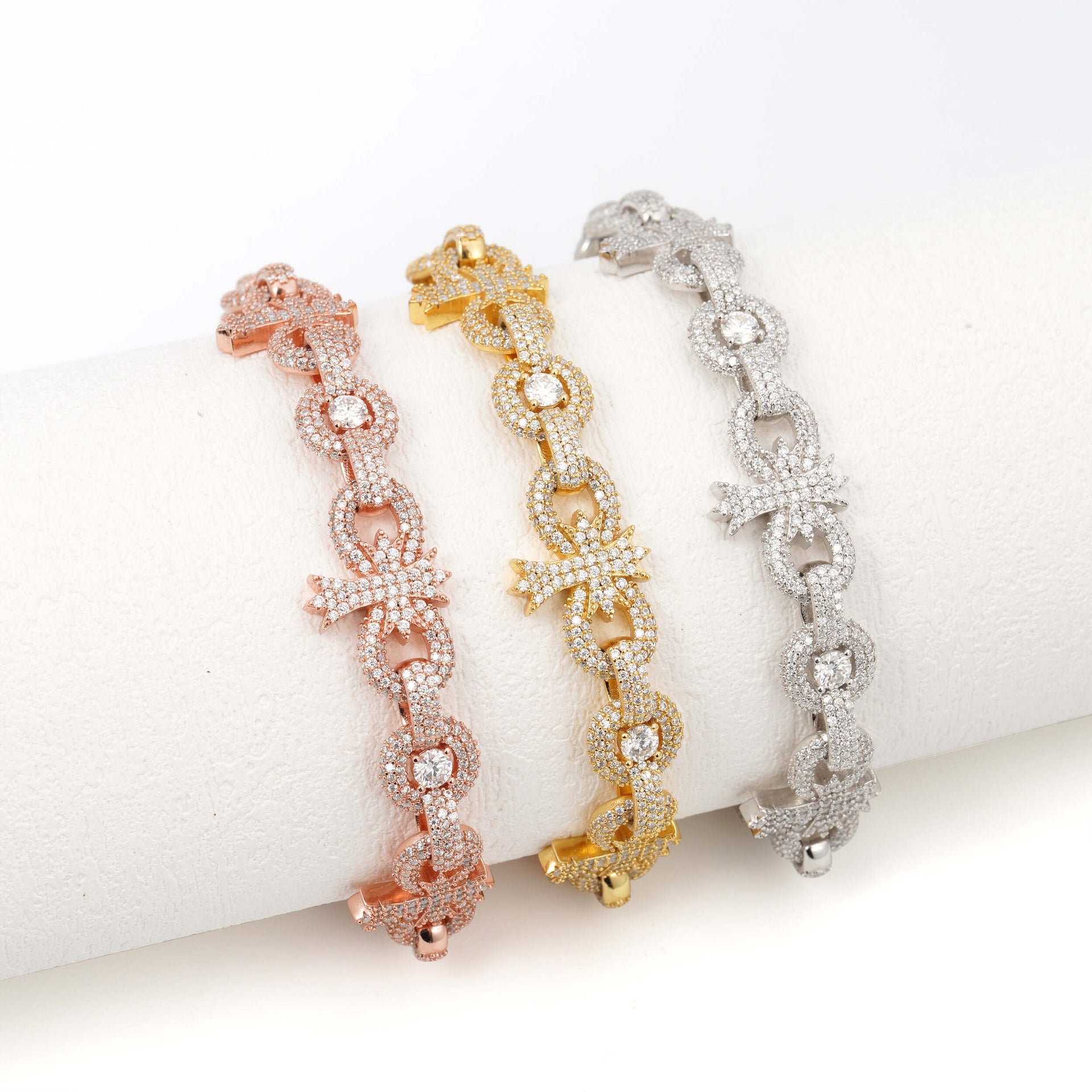 Iced Royal Bow Bracelet