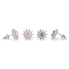 Frosted Flora Studs