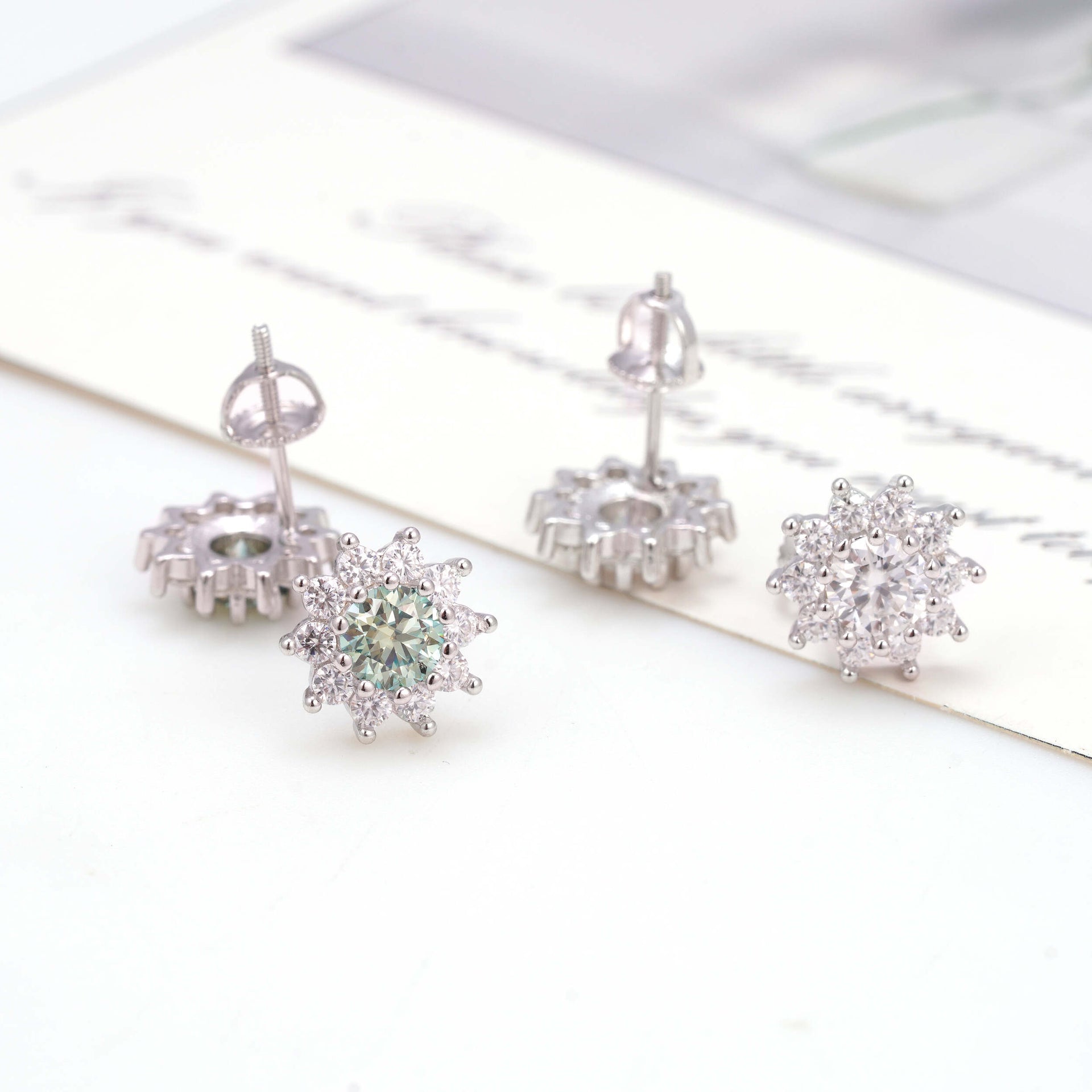 Frosted Flora Studs