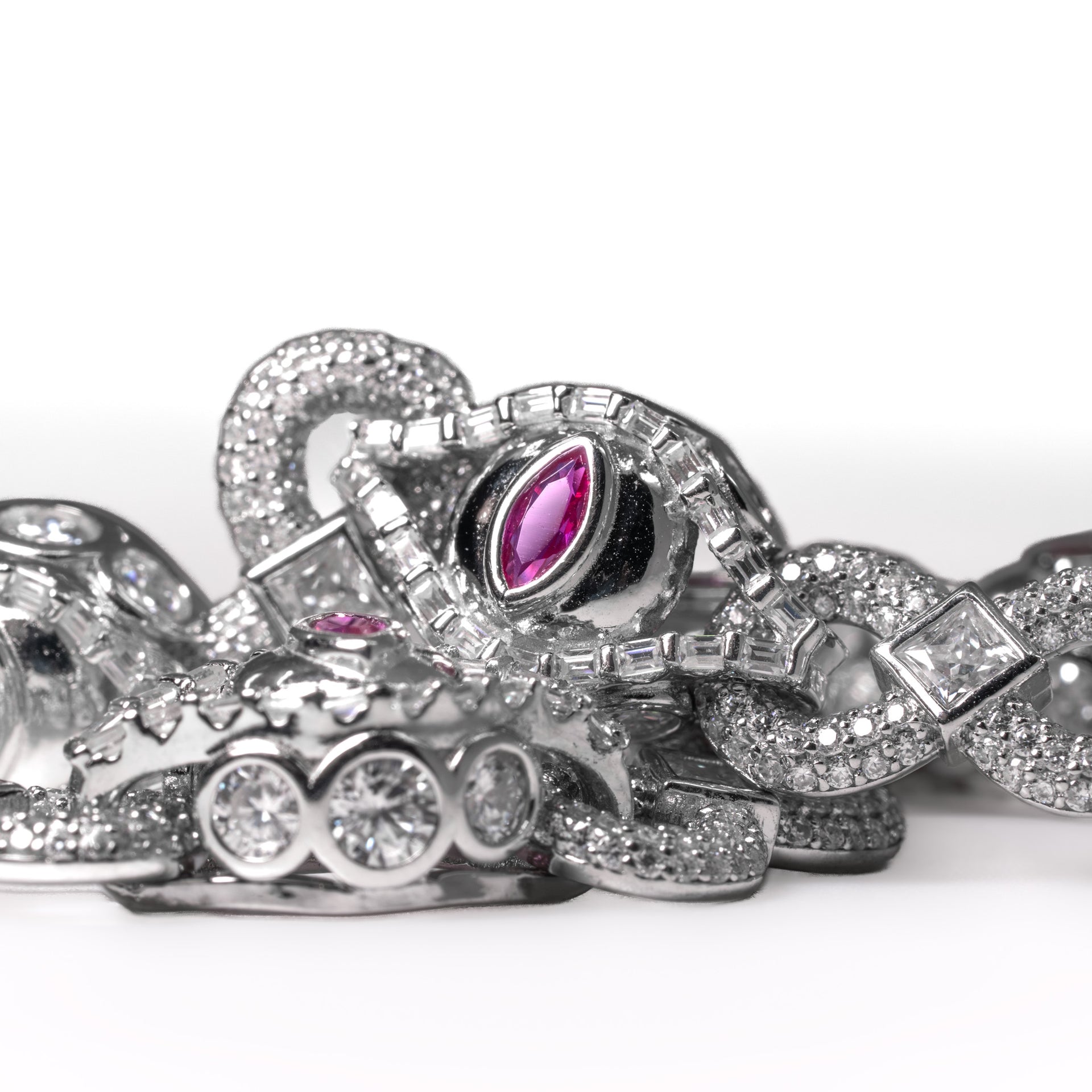 Crimson Frost Bracelet