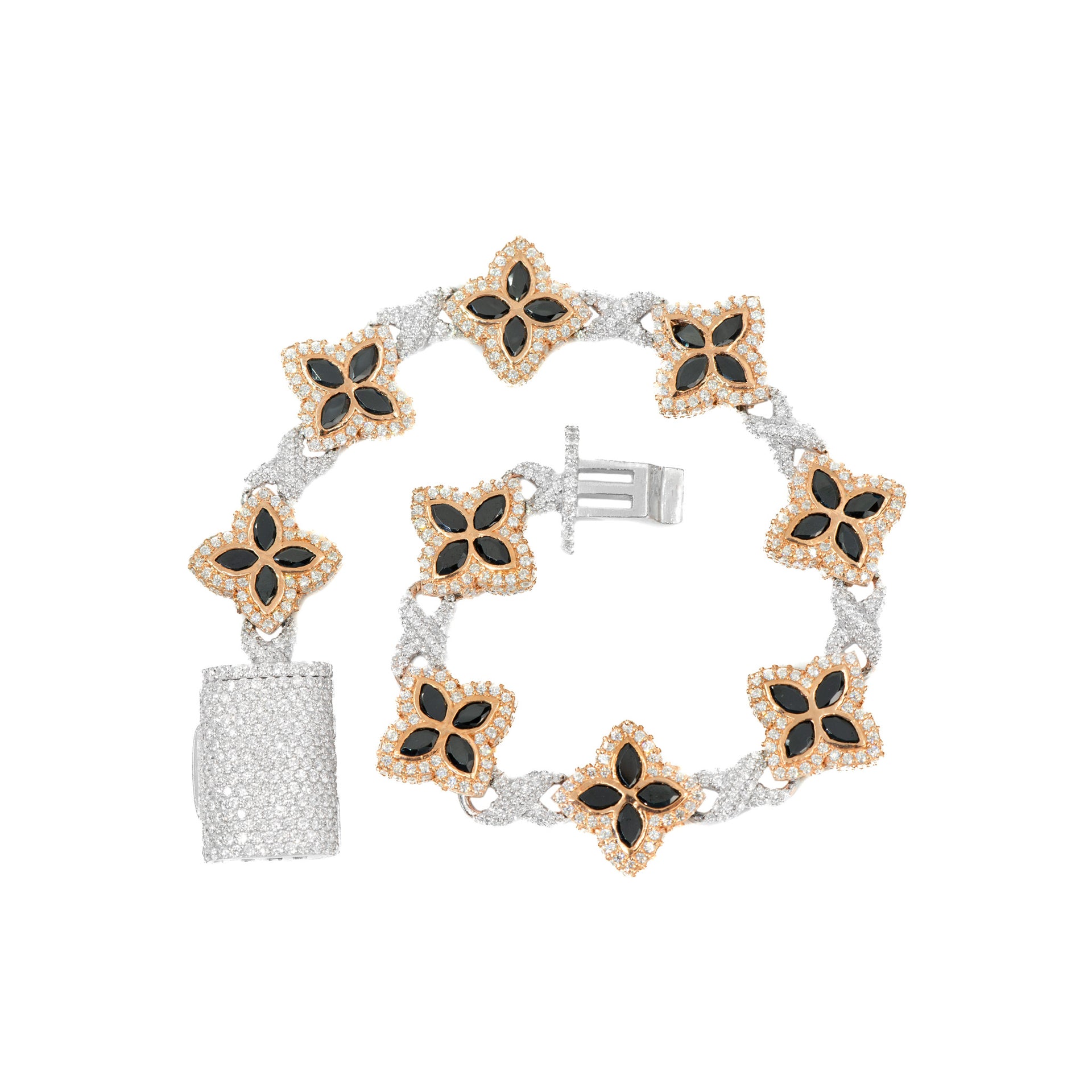 Royal Clover Iced Bracelet