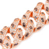 Rose Gold Snake Link Bracelet