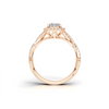 Twisted Infinity Halo Ring