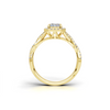 Twisted Infinity Halo Ring