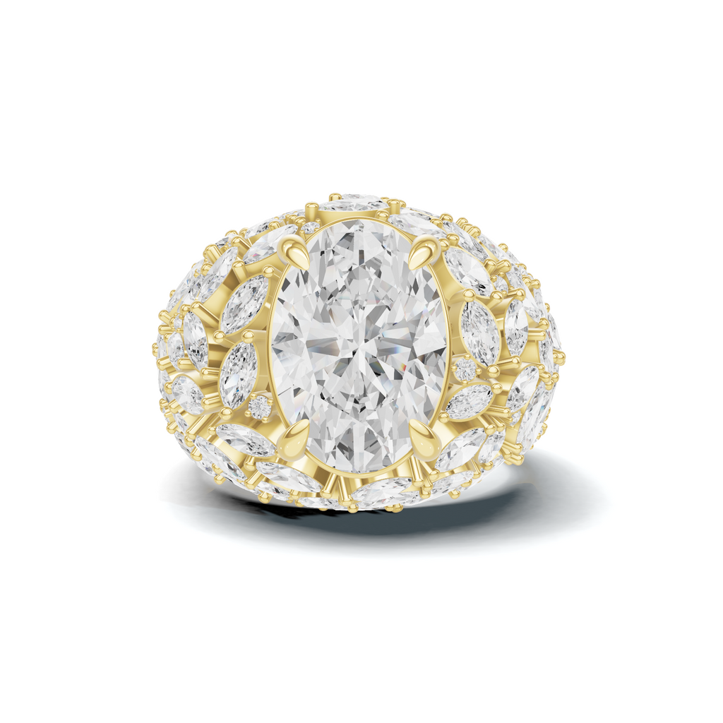 Luxe Marquise Cluster Ring