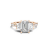 Three Stone Trapezoid Ring
