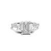 Three Stone Trapezoid Ring