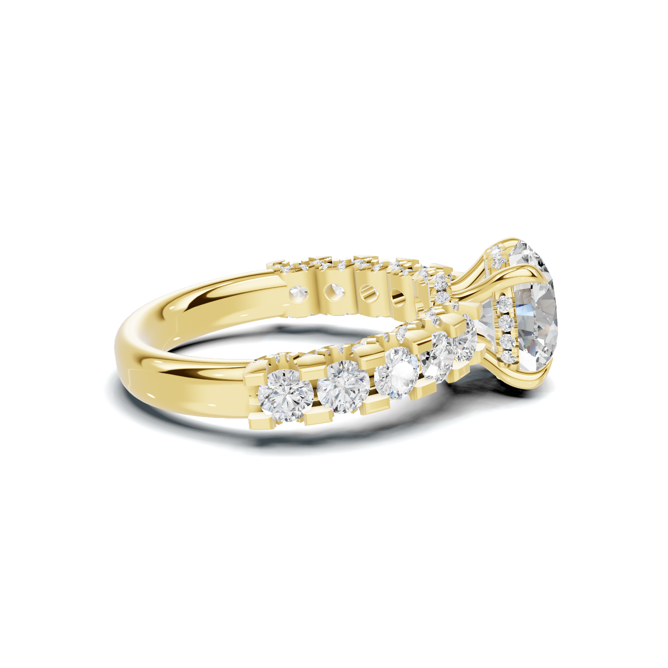 Brilliant Pavé Accent Ring