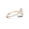 Teardrop Pave Ring