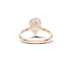 Teardrop Pave Ring