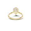 Teardrop Pave Ring
