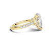 Elegant Teardrop Accented Ring