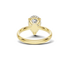 Elegant Teardrop Accented Ring