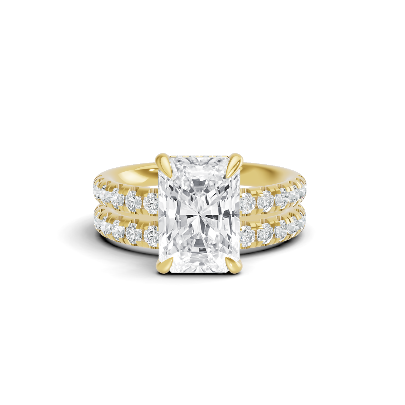 Pave Band Bridal Ring
