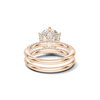 Pavé Scalloped Bridal Ring
