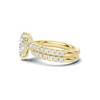 Teardrop Pave Bridal Ring