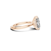Hidden Halo Prong Ring