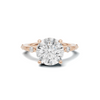 Accented Solitaire Statement Ring