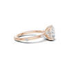 Accented Solitaire Statement Ring