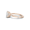 Accented Solitaire Statement Ring