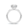 Accented Solitaire Statement Ring