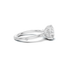 Accented Solitaire Statement Ring