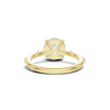 Accented Solitaire Statement Ring