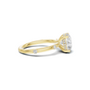Accented Solitaire Statement Ring