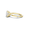 Accented Solitaire Statement Ring