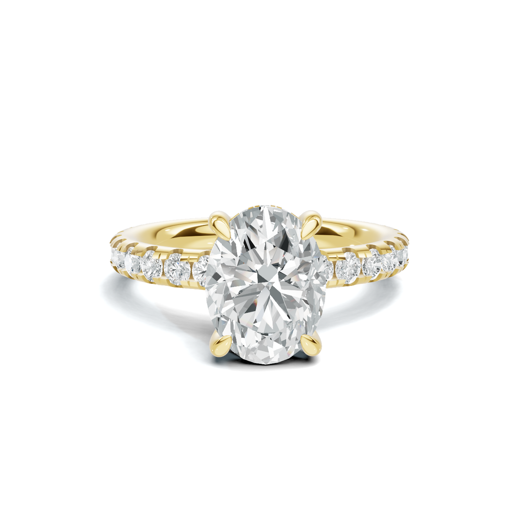 Pavé Accented Basket Ring