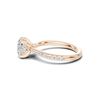 Pavé Accented Solitaire Ring