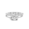 Pavé Accented Solitaire Ring