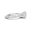 Pavé Accented Solitaire Ring