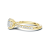 Pavé Accented Solitaire Ring