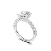 Shimmering Side Stone Ring