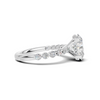 Shimmering Side Stone Ring