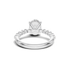 Shimmering Side Stone Ring