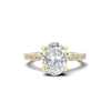 Shimmering Side Stone Ring
